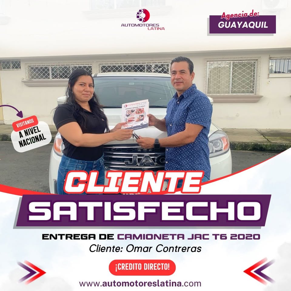 Entrega de camioneta JAC T6 2020 en Guayaquil