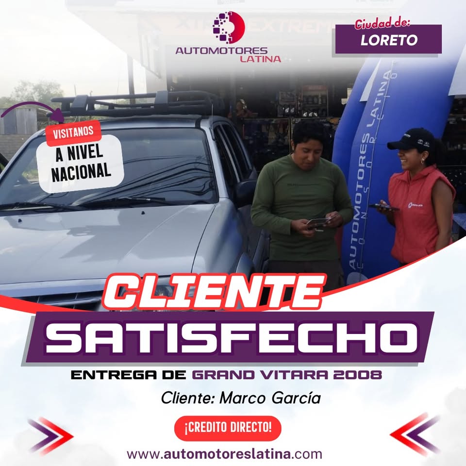 Entrega de Suzuki Grand Vitara 2008 en Loreto
